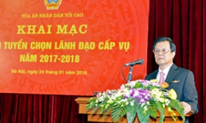 Tòa án nhân dân tối cao thi tuyển lãnh đạo cấp vụ