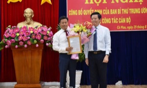 Đồng chí Lê Quân, Thứ trưởng Bộ Lao động - Thương binh và Xã hội được điều động làm Phó Bí thư Tỉnh uỷ Cà Mau