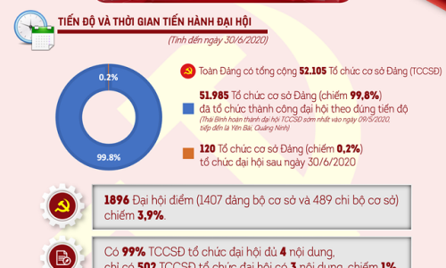 Thành công của đại hội đảng bộ cơ sở và cấp trên cơ sở tạo tiền đề vững tin tiến tới Đại hội XIII của Đảng