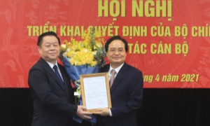 Bộ Chính trị bổ nhiệm Phó Trưởng Ban Tuyên giáo Trung ương
