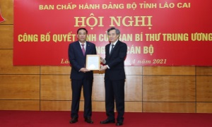 Công bố Quyết định của Ban Bí thư về công tác cán bộ tại Lào Cai