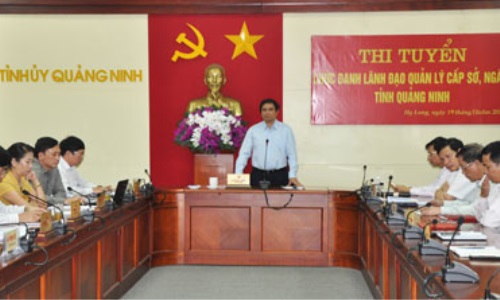 Tỉnh ủy Quảng Ninh công bố kết quả trúng tuyển thi lãnh đạo cấp sở, ngành