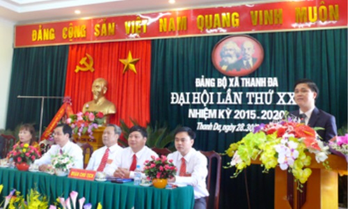 Đại hội đại biểu Đảng bộ xã Thanh Đa (huyện Phúc Thọ, Hà Nội) nhiệm kỳ 2015-2020